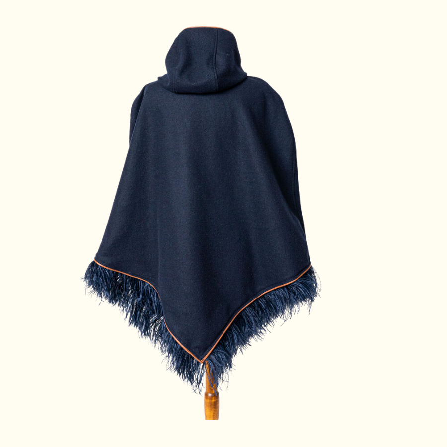 MIDNIGHT WITH NAVY FRINGE / Small