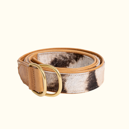 D-Ring Belt in Zebra - Norton and Hodges