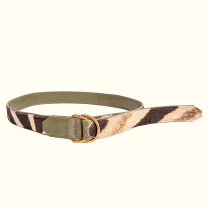 D-Ring Belt in Zebra - Norton and Hodges