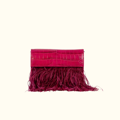 Samantha Crossbody in Deep Magenta