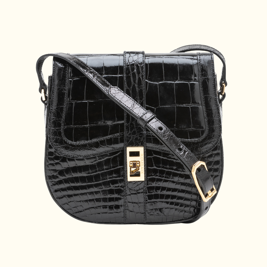 Roubaix Bonner Crossbody Bag (All Alligator)