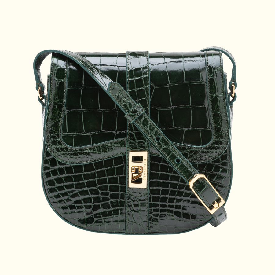 Roubaix Bonner Crossbody Bag (All Alligator)