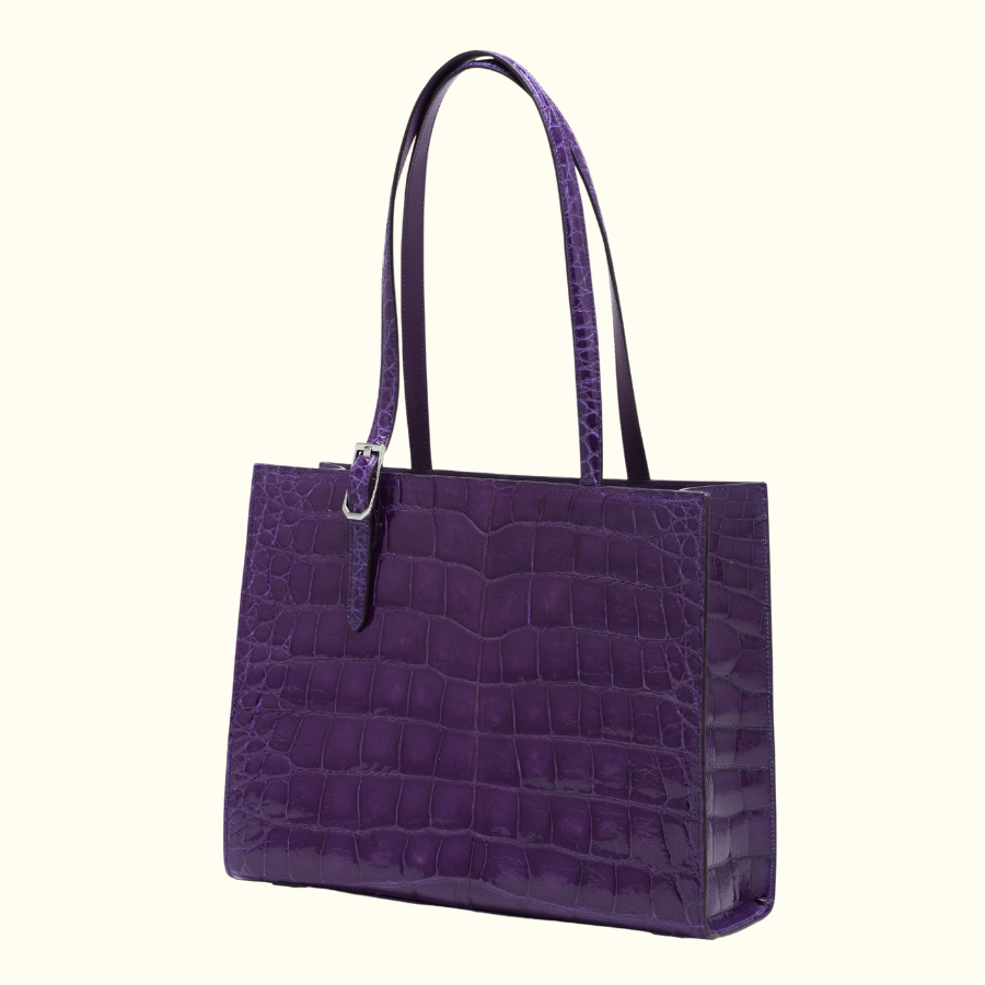 White with Purple handle