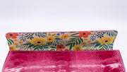Cerulean Blue with Pink Bee Lining
