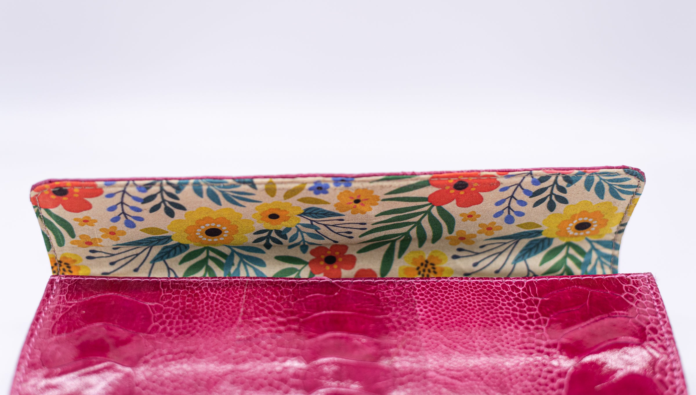 Cerulean Blue with Pink Bee Lining