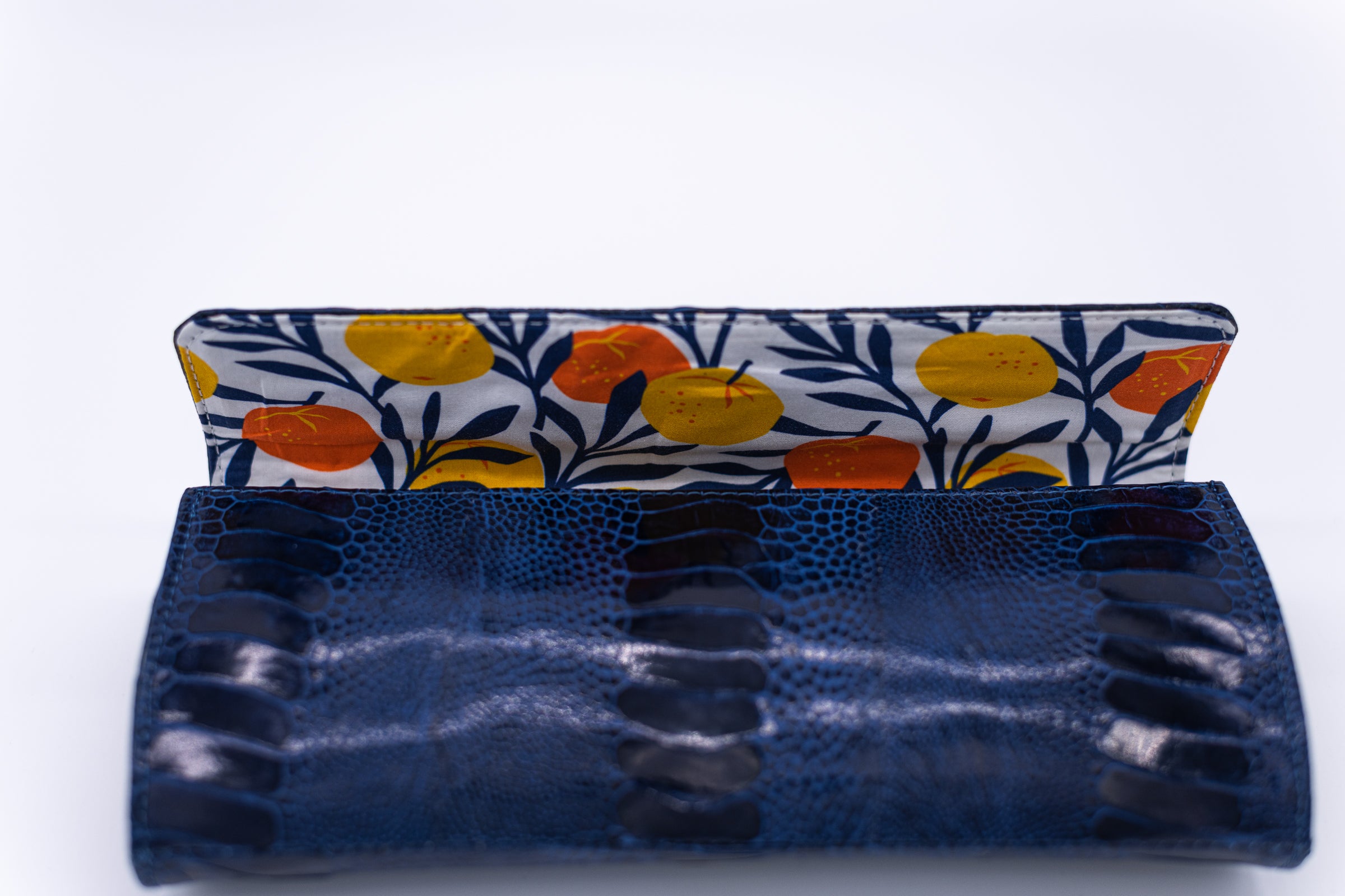 Cerulean Blue with Pink Bee Lining