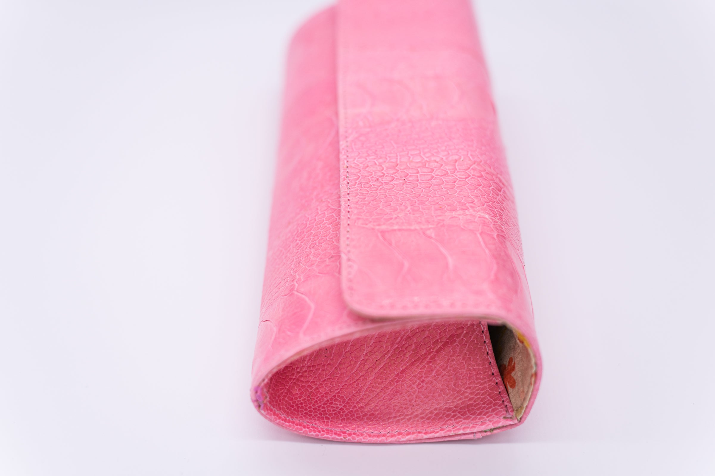 Cerulean Blue with Pink Bee Lining