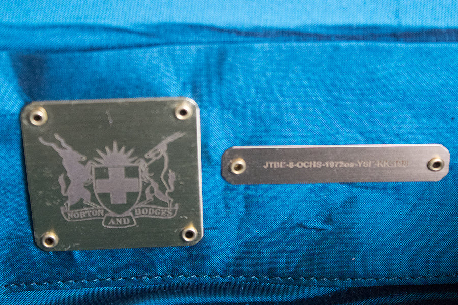 Cerulean Blue with Pink Bee Lining