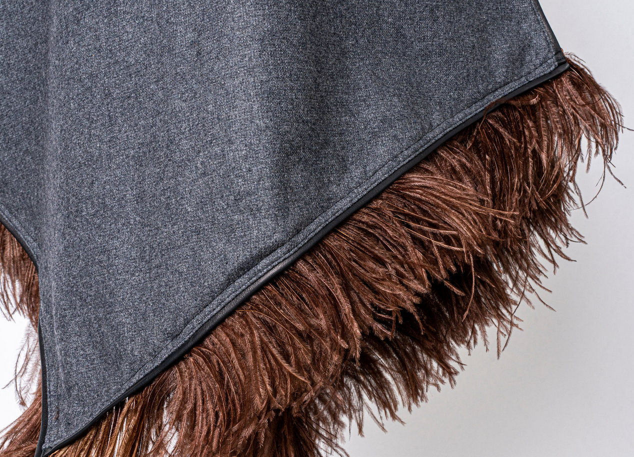 MIDNIGHT WITH NAVY FRINGE / Small