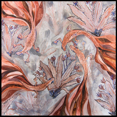 The Living Kalahari Sands Silk Scarf